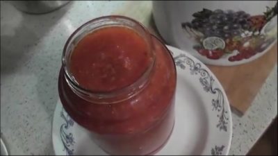 аджика из помидор с хреном и чесноком на зиму