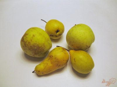 заготовки из груш и яблок