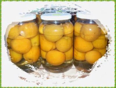 персики в желатине на зиму
